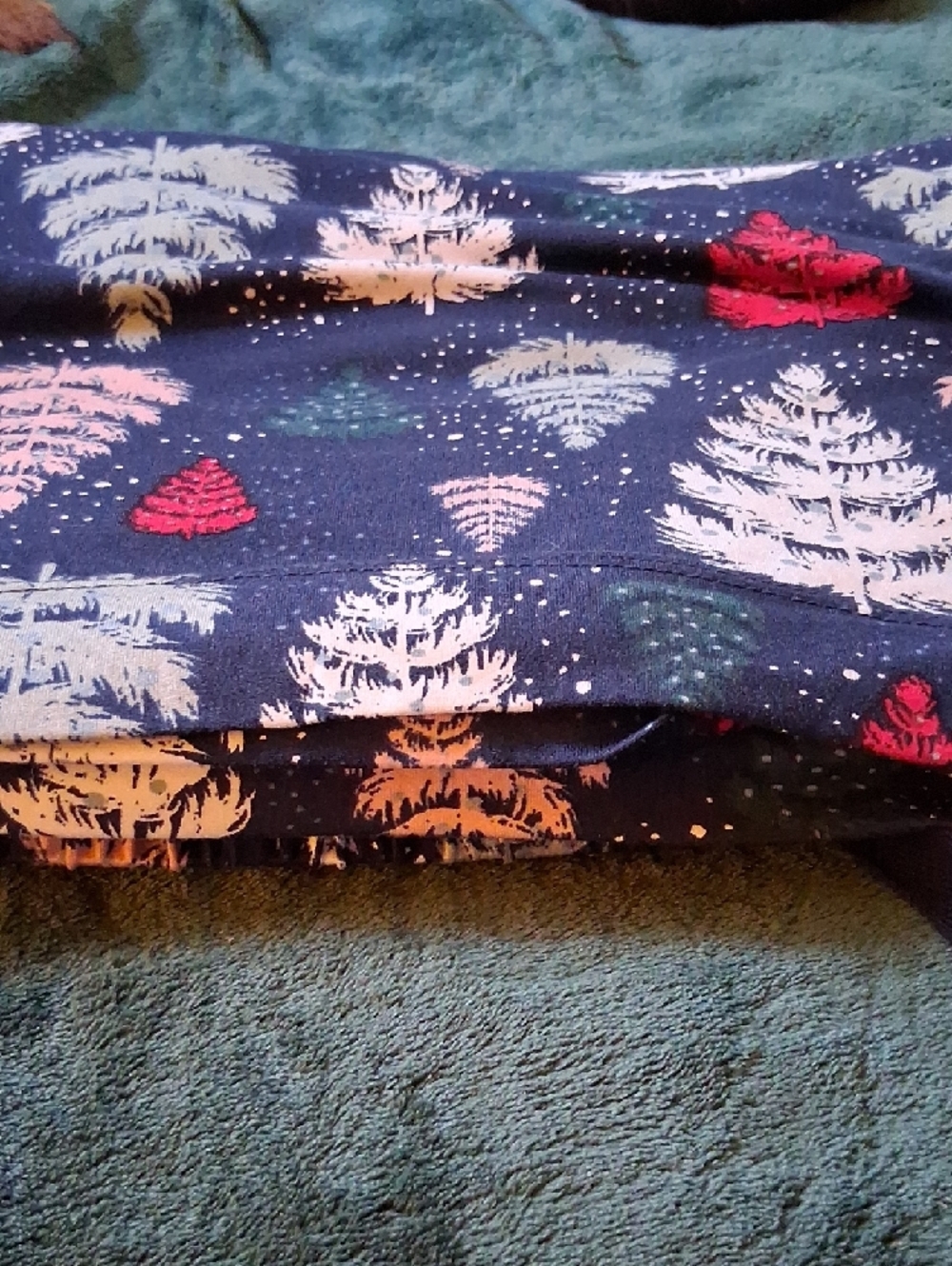 1X Floral Lounge Pants in Gray and Pink - Picture 6 of 6